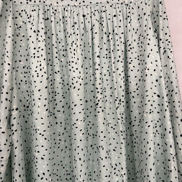 NEW No Belt S Small Womens Ann Taylor Flecked Belted Flare Dress in Spring Dew - Picture 3 of 4